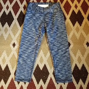 Blue heathered leggings